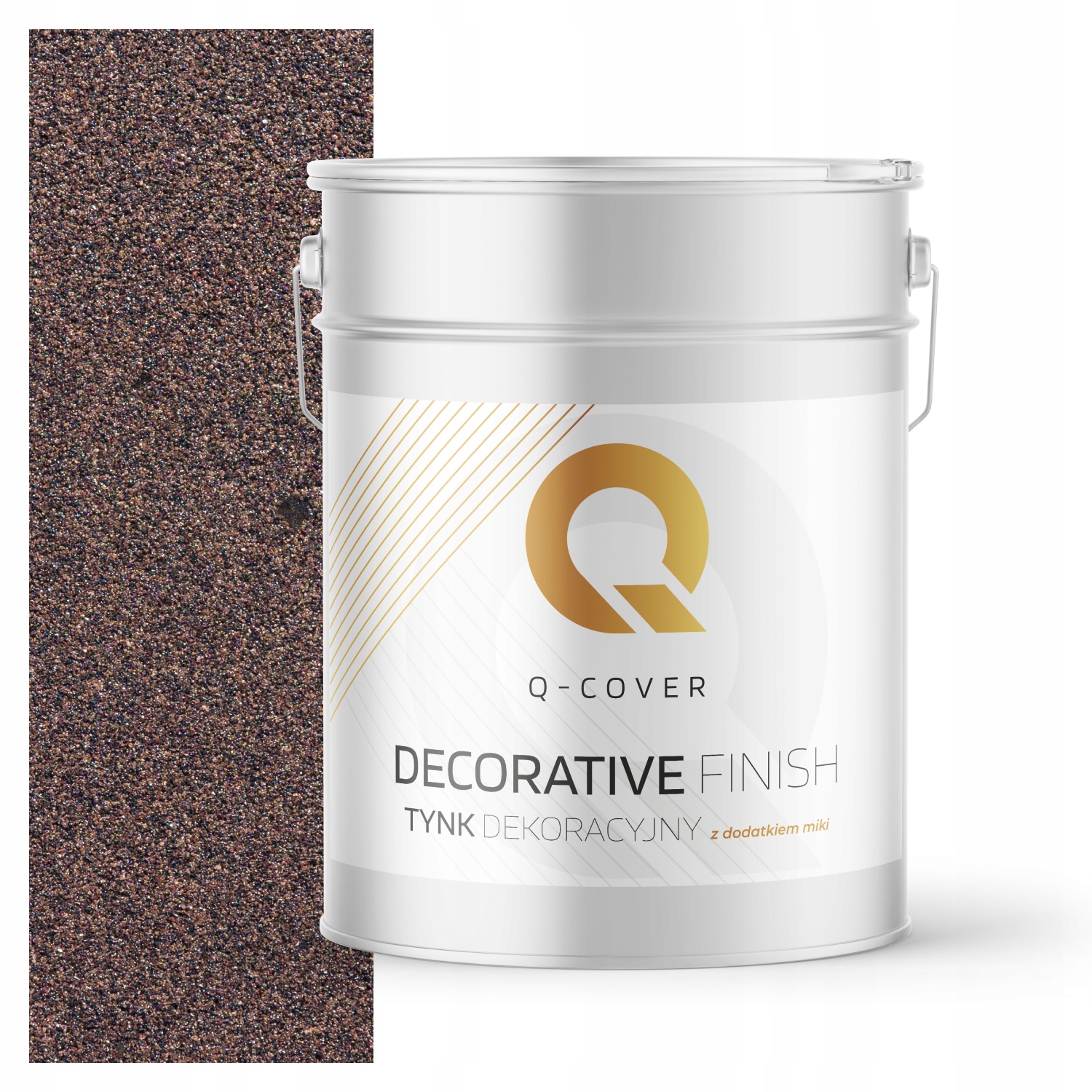 Mozaiková Omítka Jemnozrnná Barva Tmavě Hnědá S Černou Mikou D823 15 kg