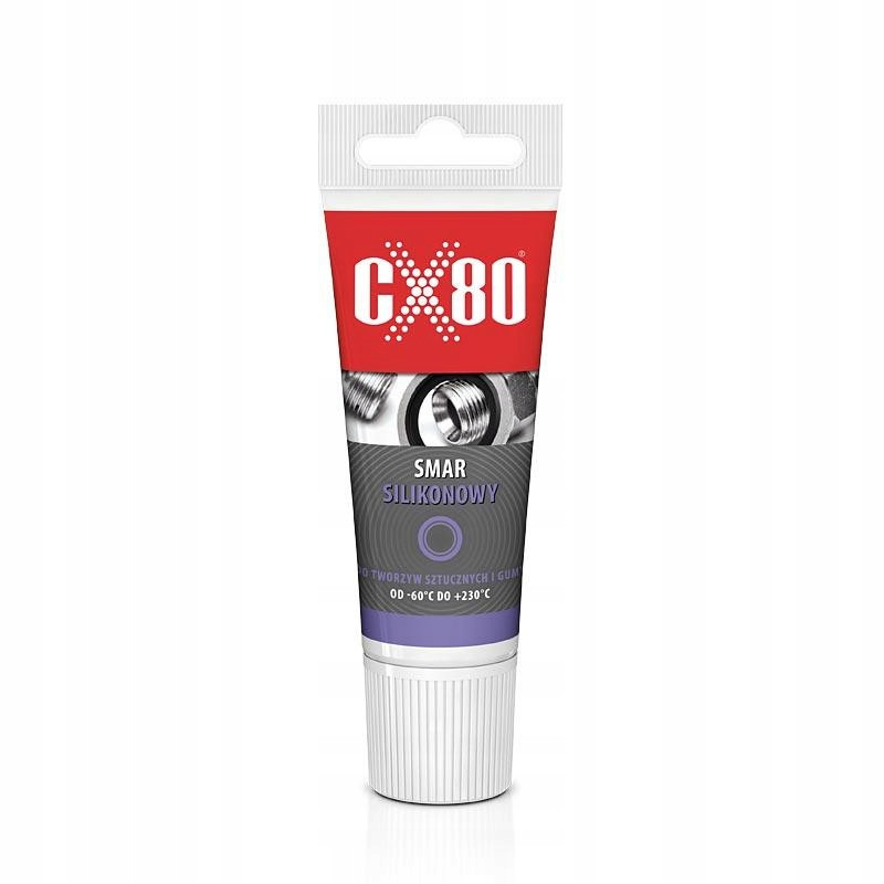 Smar silikonowy CX80 CX-033 w tubce do tworzyw sztucznych i gumy 40g