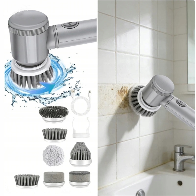 Levně Elektrický kartáč 5v1 – Bezdrátový mop pro všechny povrchy