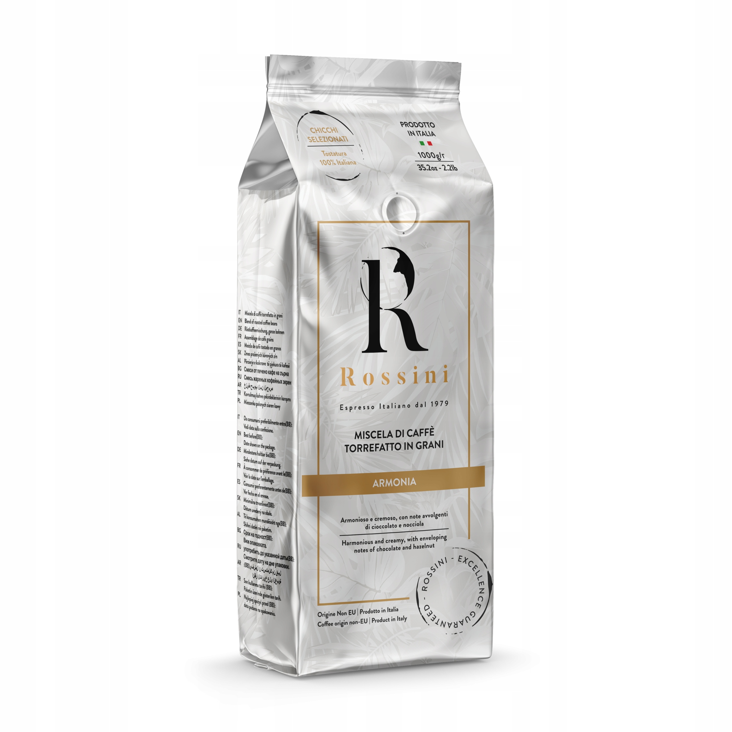 Levně Káva zrnková Rossini Armonia káva smíšená italská káva espresso 1 kg