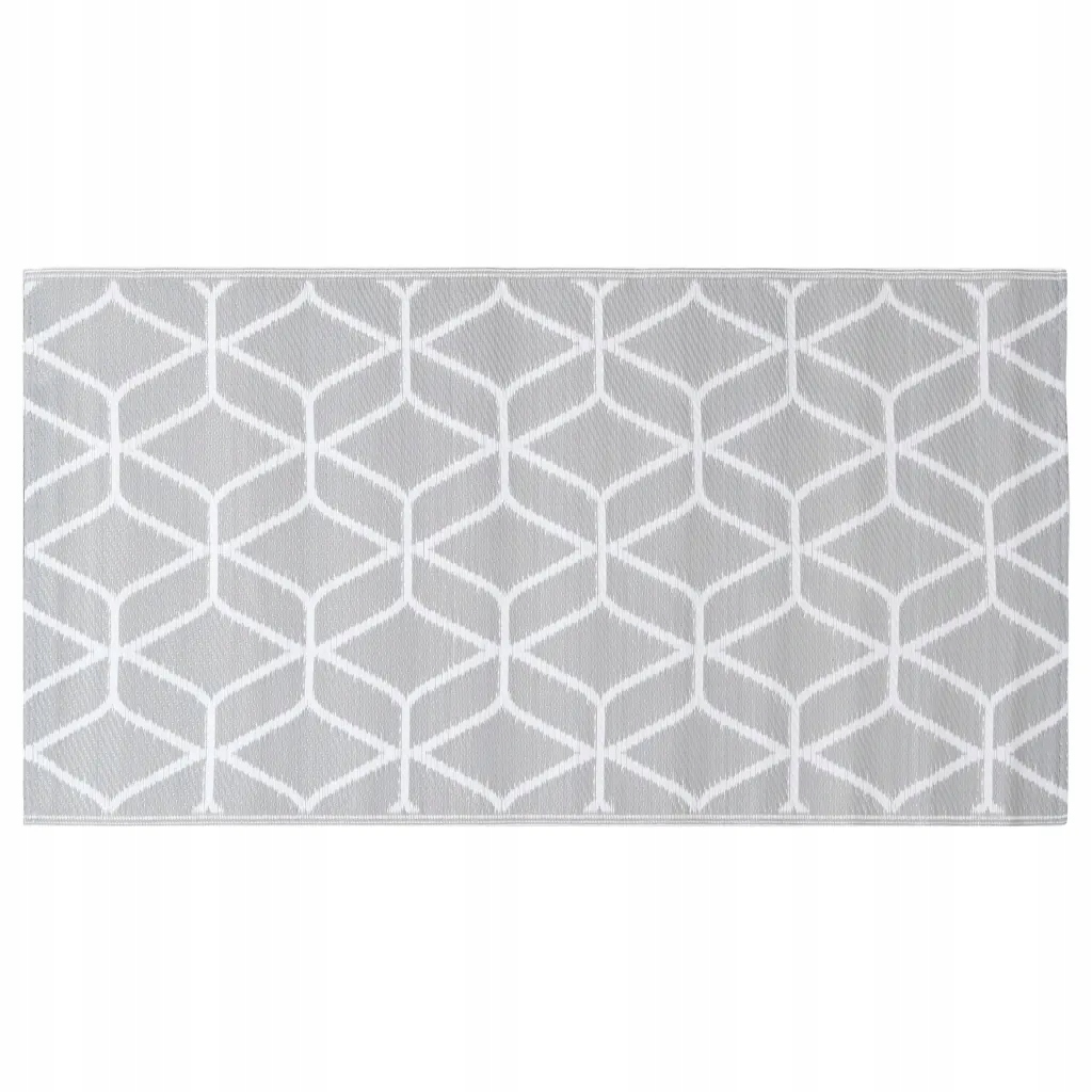 Dywan zewnętrzny szary 190x290 cm Kolor odcienie szarości