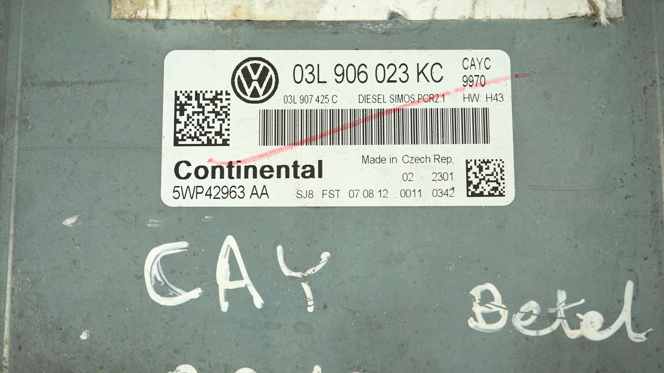computer Motore VW BEETLE 1.6 TDI 03L906023KC 5WP42963AA 5WP42963 AA