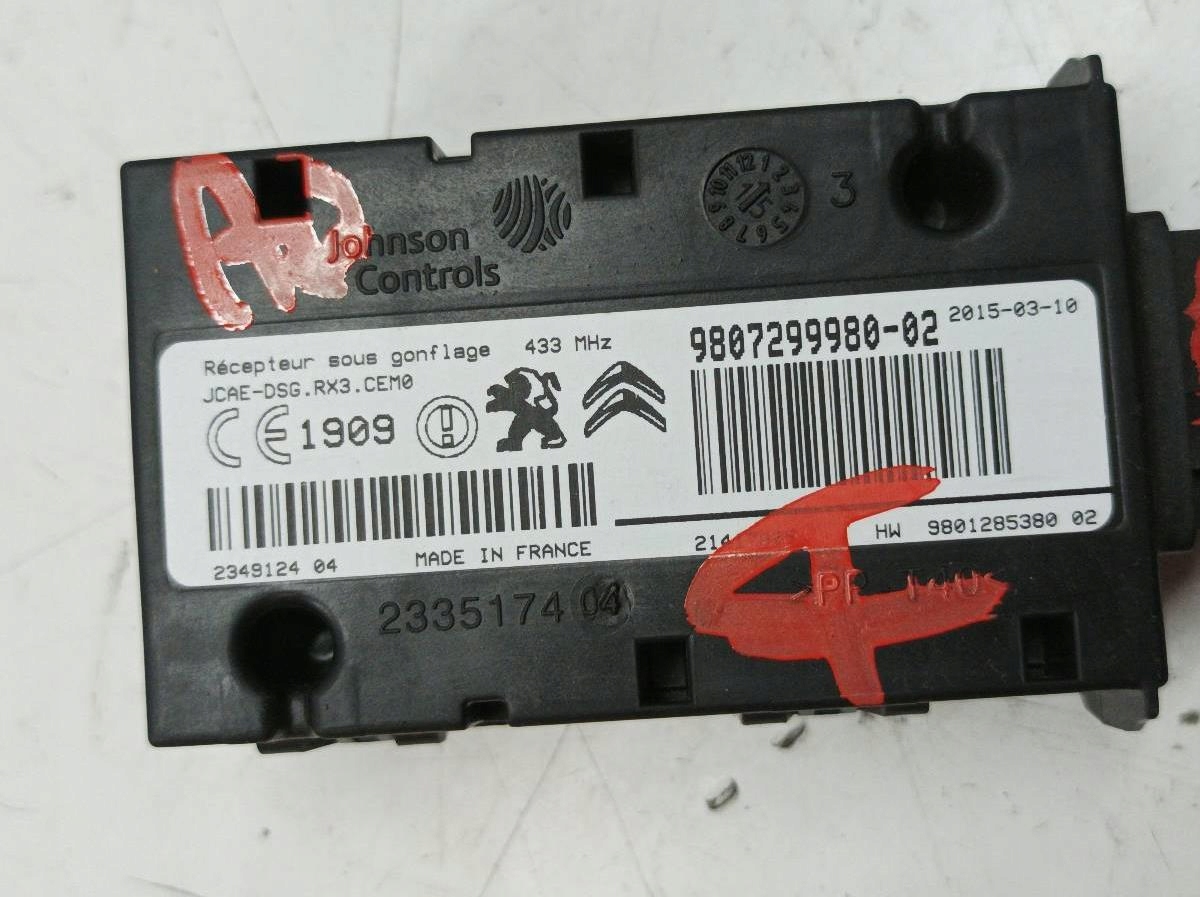 modulo pressione W OPONACH 9807299980 Peugeot Partner II (2008- )