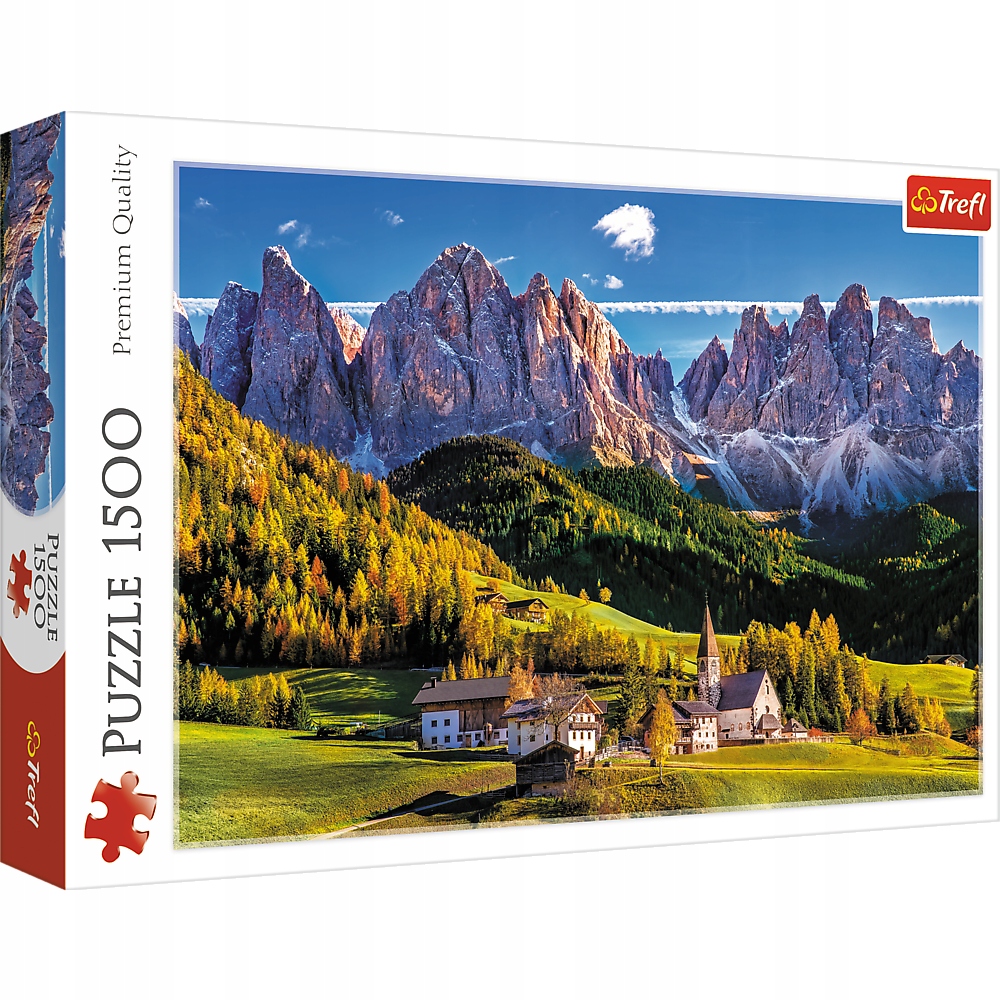 Trefl Puzzle Dolina Val di Funes Dolomity 1500 el.-Zdjęcie-0