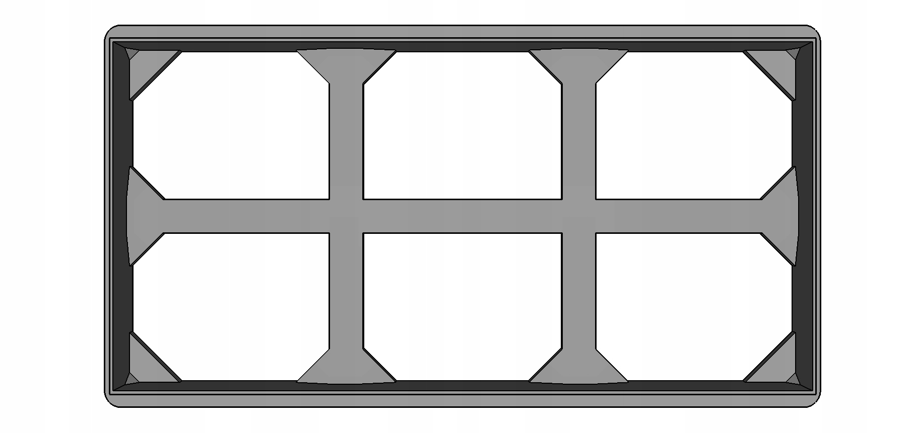 Vykrajovátka na keramické dlaždice obdélník 10x20 cm