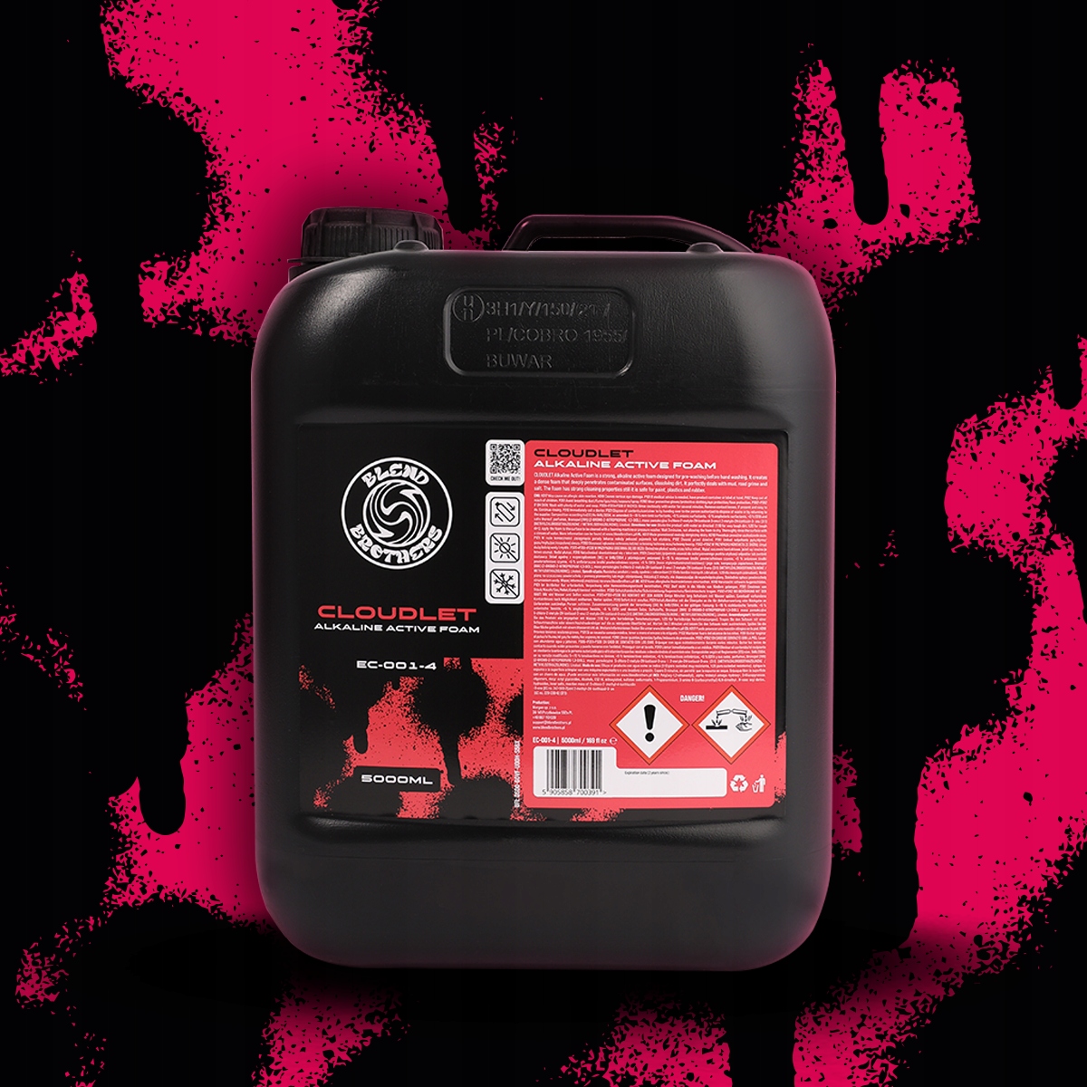 Piana Aktywna Neutralna Do Mycia Pielęgnacji Auta Zasadowa 5L Cloudlet Producent Blend Brothers