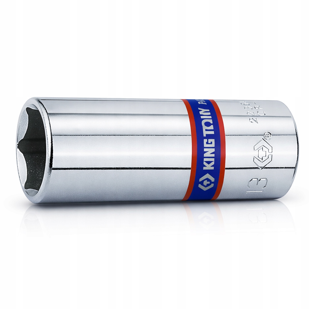 Nasadka Długa 1/4'' 10mm x 50mm, 6-kąt. Chrom