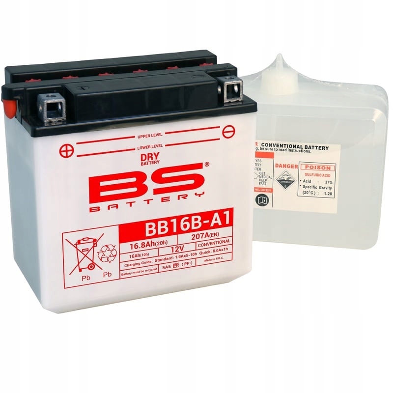 Bs Battery Vysoko výkonná batéria s kyselinou BB16B-A1 310581