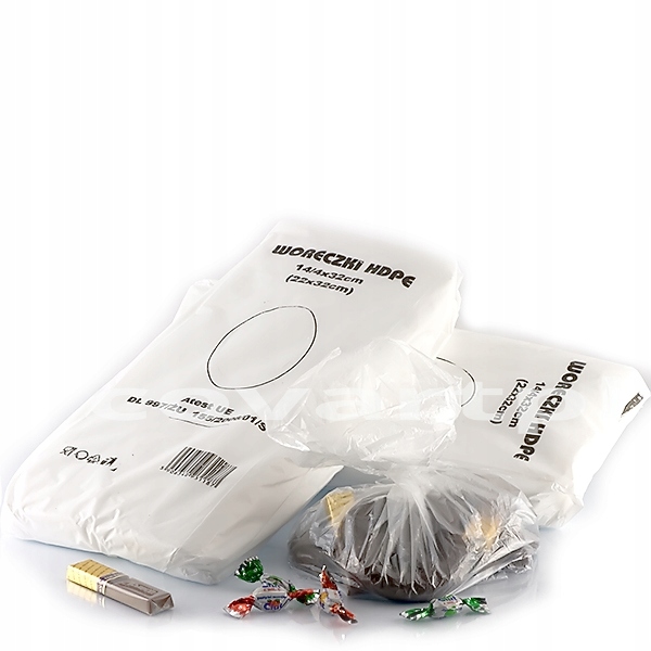 

Woreczki torebki foliowe Hdpe śniadaniowe 22x32cm