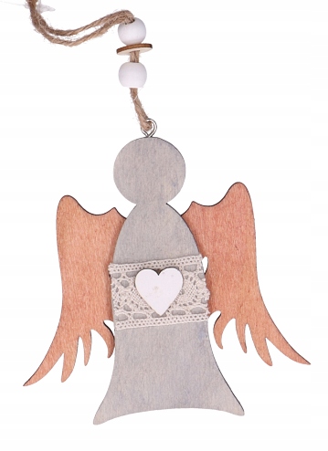 

Drewniany Aniołek zawieszka dekoracja Drewno 535