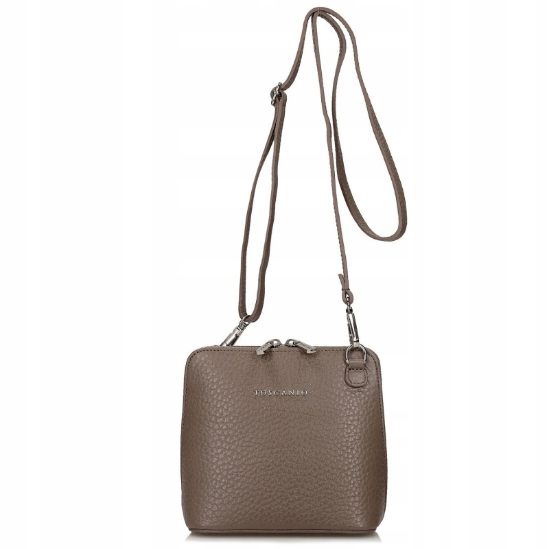 Toscanio Tos F59 C.béžová D40 dámská kožená kabelka tmavě béžová