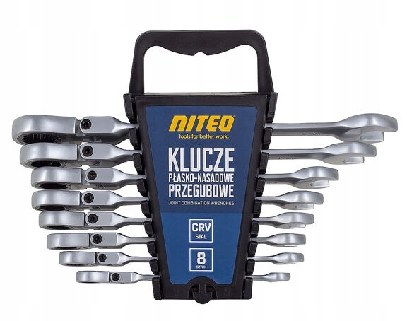

Klucze płasko oczkowe z przegubową głowicą Niteo