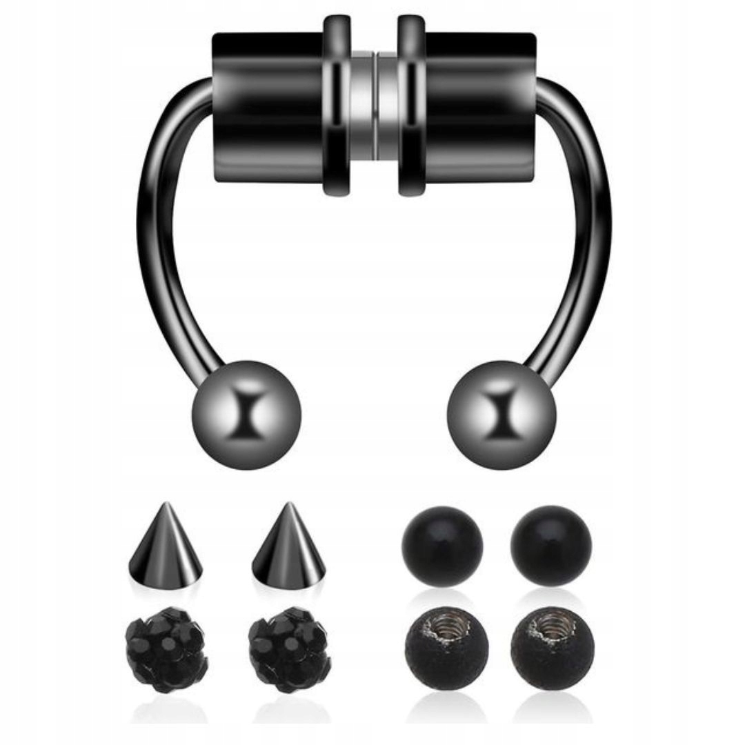 

Fake septum U Kolczyk do Nosa Stal Punk Magnesy
