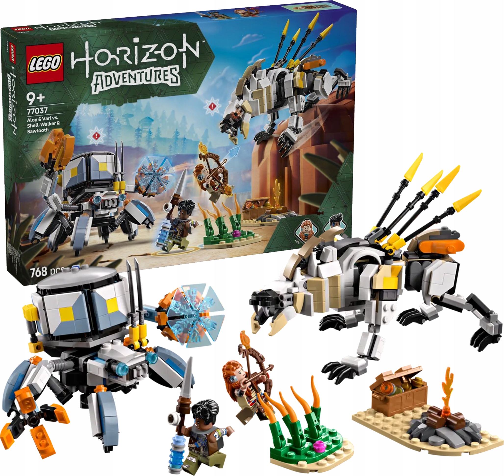Lego Dobrodružství Aloy a Varl versus krabolez a brouk 77037