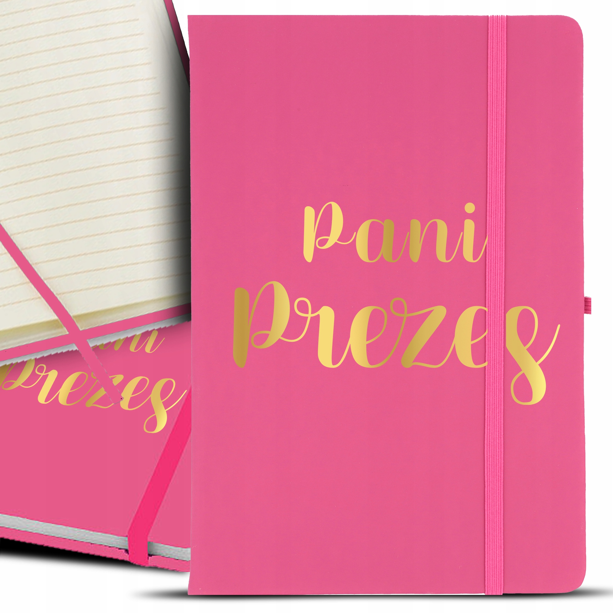 

Notes Różowy A5 Gold Złocenie Pani Prezes