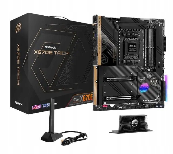 Płyta główna ASrock X670E Taichi DDR5 E-atx Amd Ryzen AM5 4x DDR5