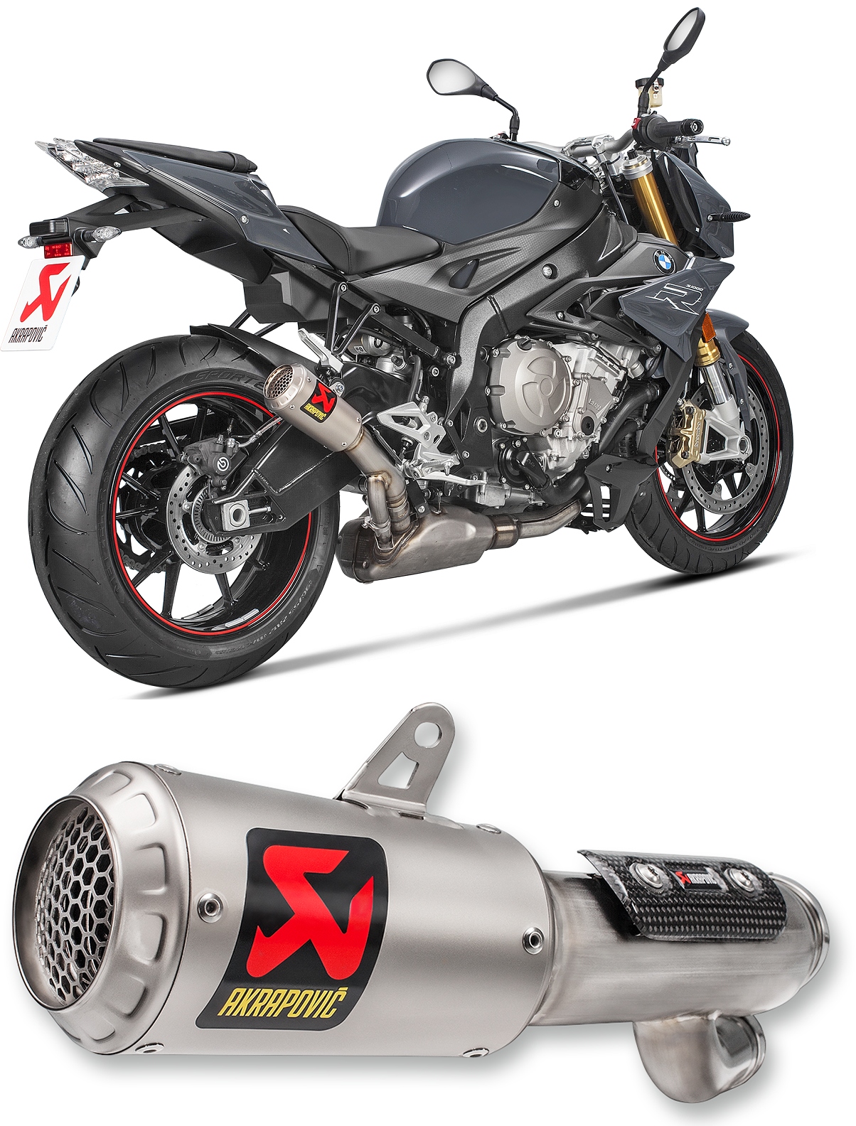 S-B10SO9-CUBT - Глушитель выхлопной трубы Akrapovic BMW S 1000 R ABS 2017-2020