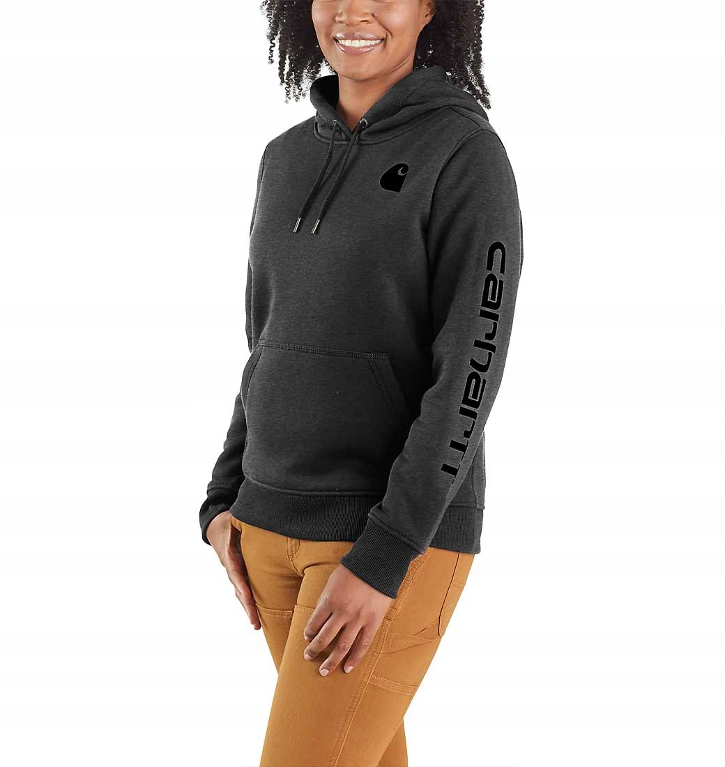 Carhartt bluza z kapturem damska grafitowa S
