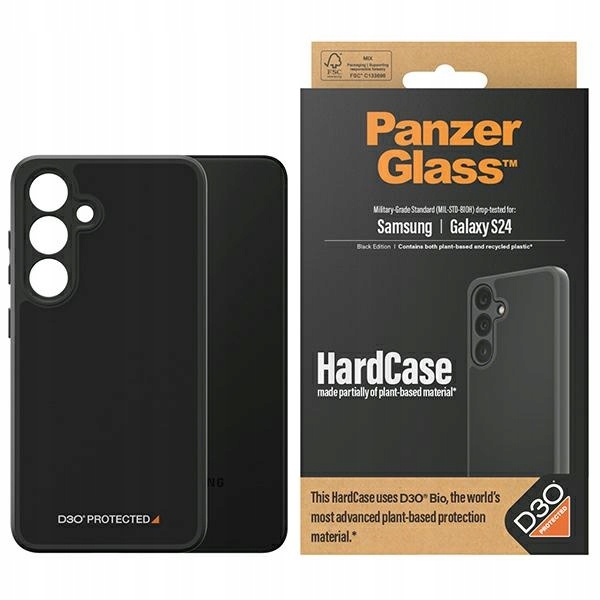Pancerne etui PanzerGlass HardCase do Samsung S24/S921, czarne