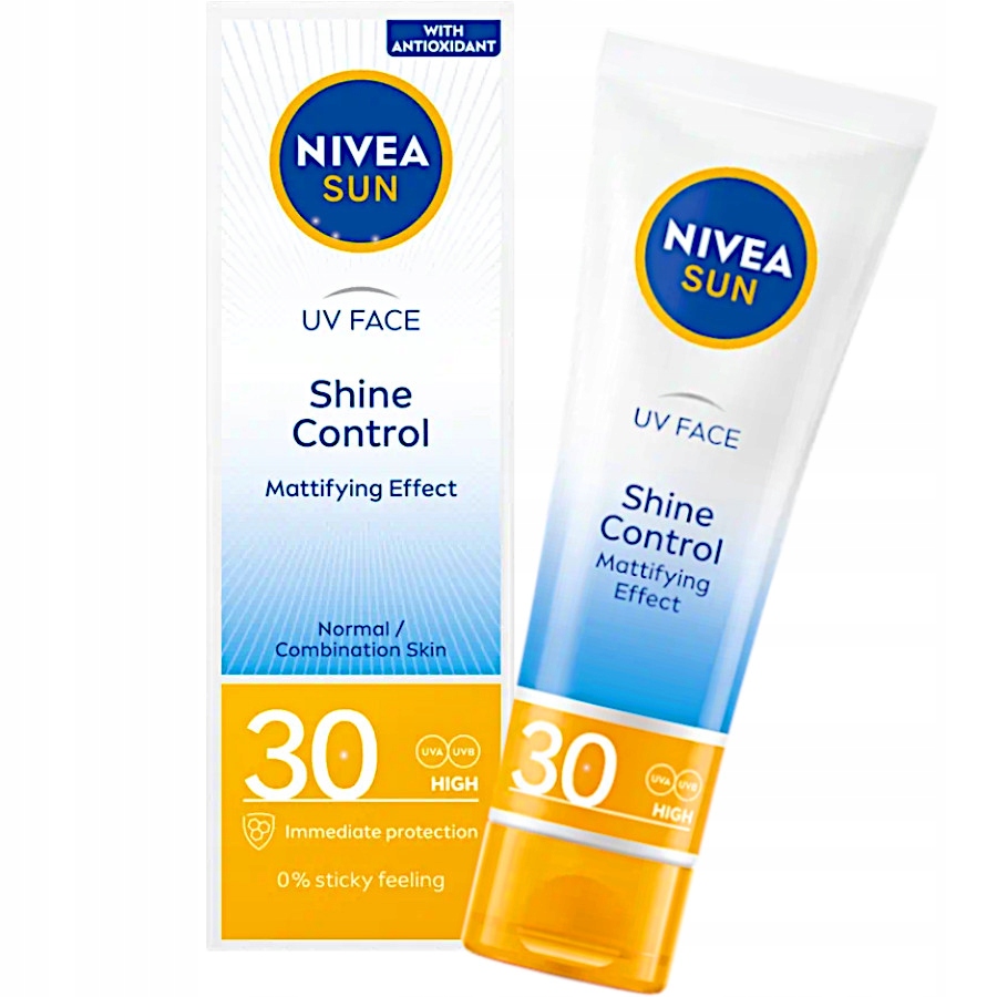 NIVEA SUN KREM MATUJĄCY SHINE CONTROL SPF 30 13633804293 Allegro.pl