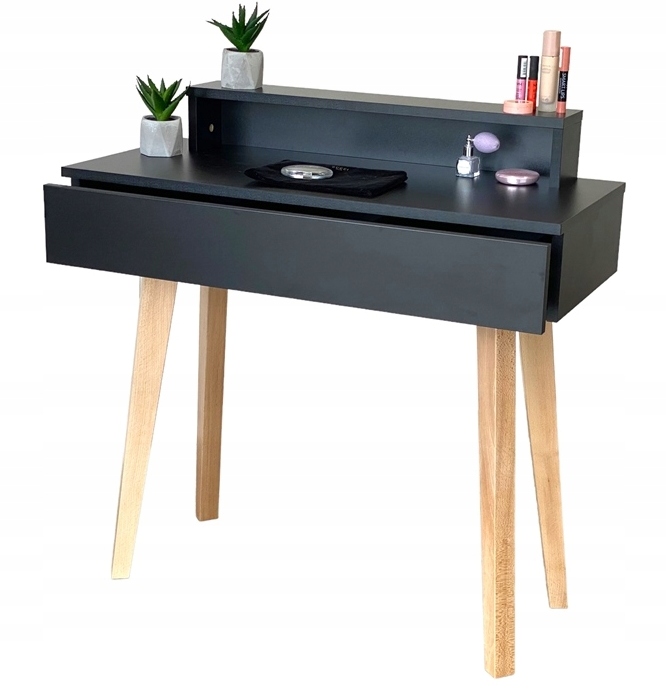 Toaletka Lena Plus Čierne Lakované Nohy 90 CM