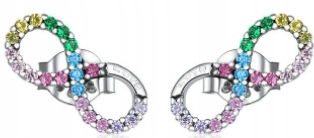 2 x Stříbrné Náušnice Náušnice Nekonečno Stříbro