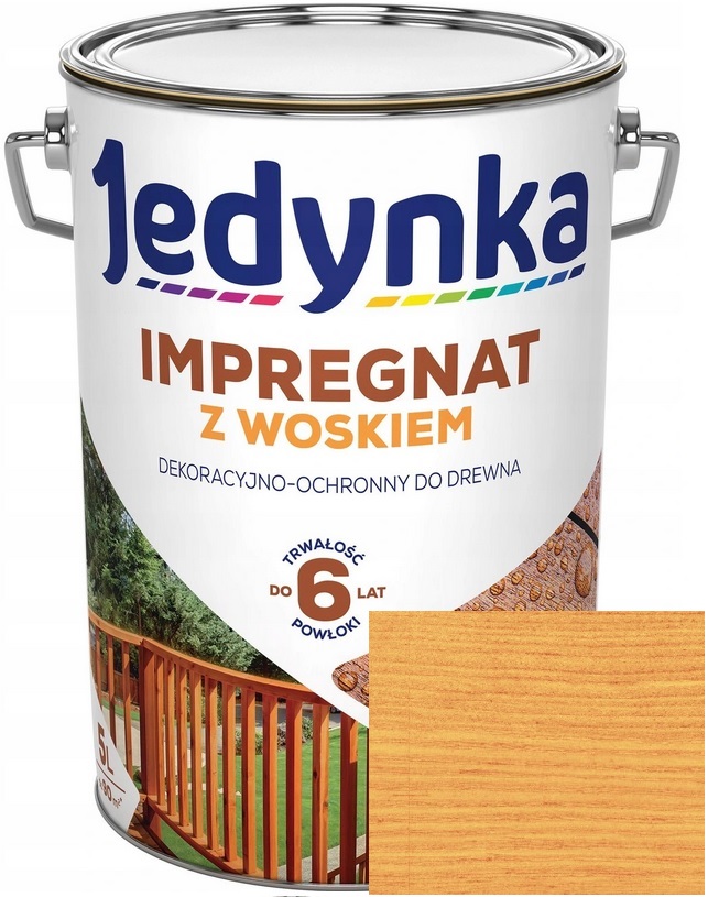 Jedynka Impregnat Ochronny Do Drewna Z Woskiem Sosna 5L