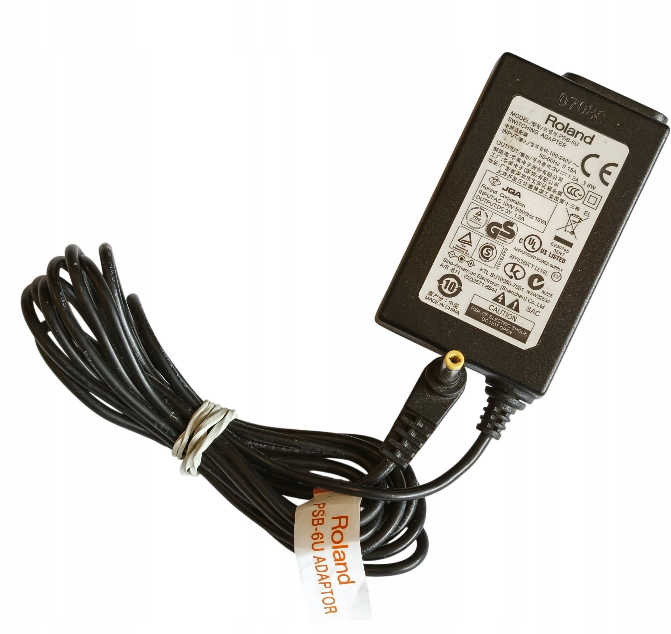 ZASILACZ ROLAND PSB-6U 3V 1.2A do R-05 i R-09