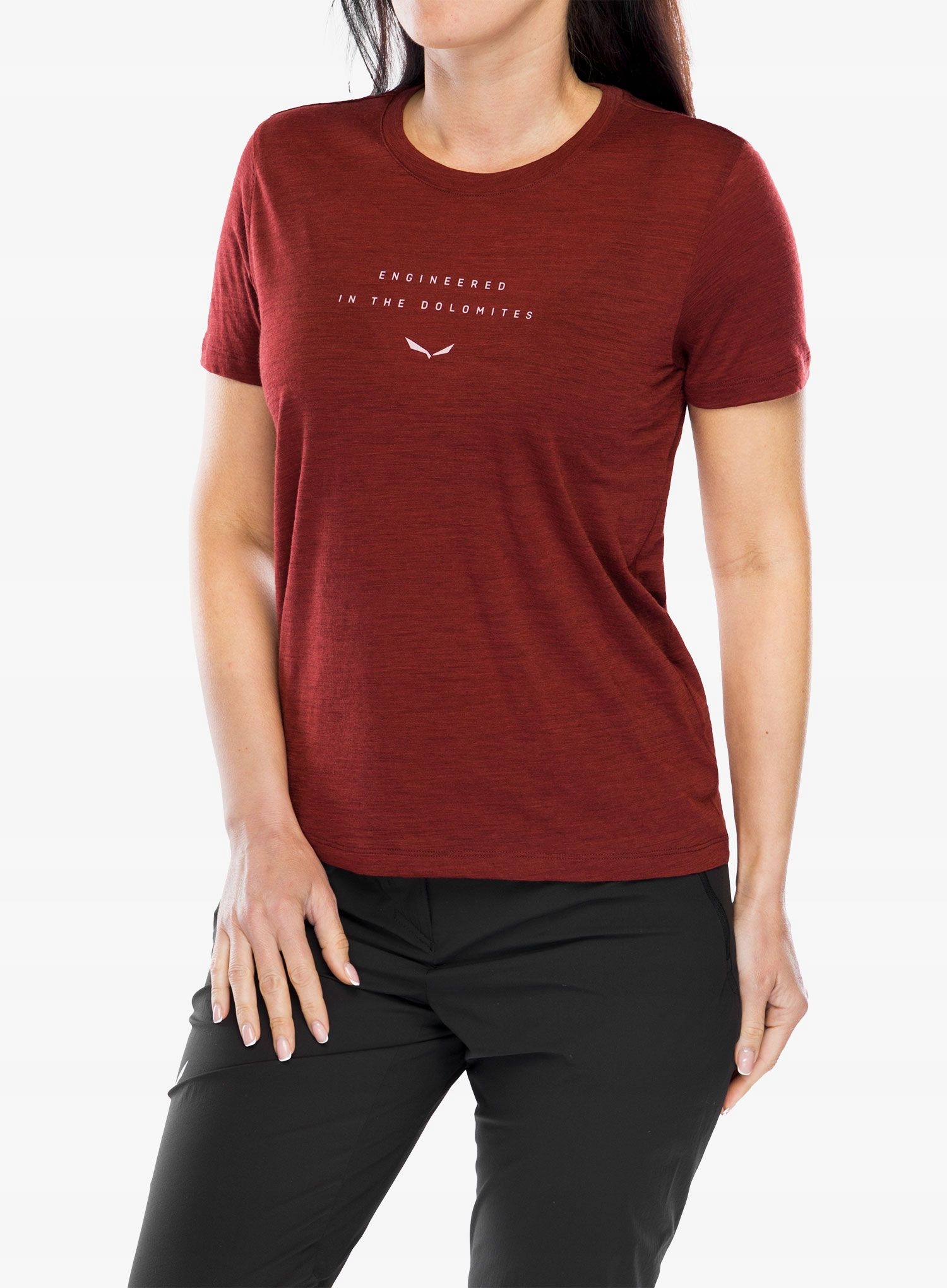 Dámské tričko Salewa Eagle Eitd Am T-Shirt syrah 34 (xs)