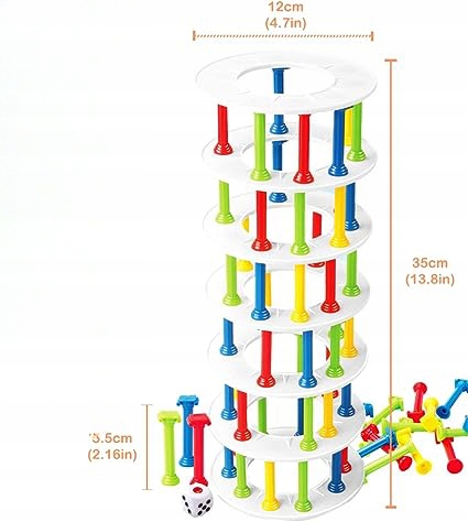 GRA ZRĘCZNOŚCIOWA RUCHOMA KOLOROWA WIEŻA Typ Podstawa