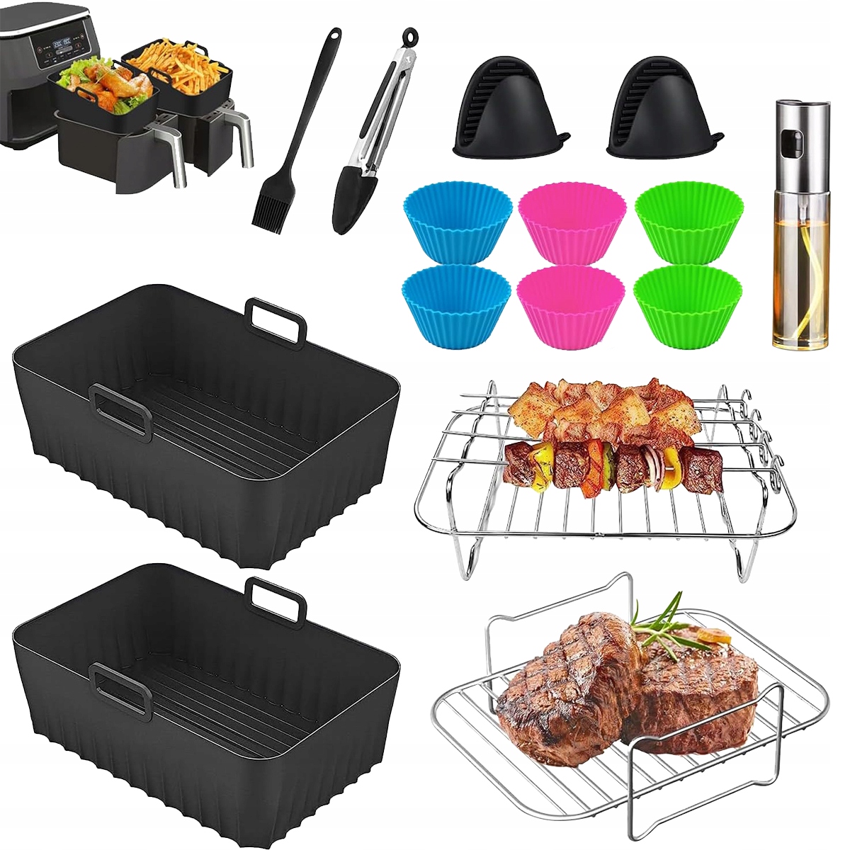 19SZT Zestaw Akcesoriów Do Frytownicy 7,6 -9,5L