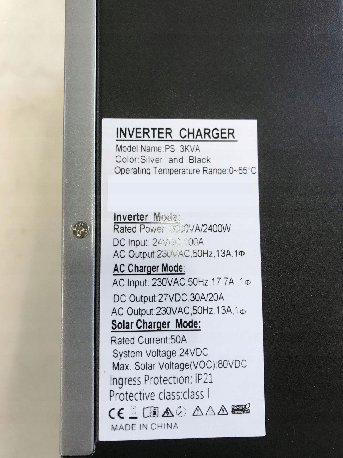 OLDFE 3KVA PWM KONWERTER NAPIĘCIA FALOWNIK 24V Moc użytkowa 2400 W