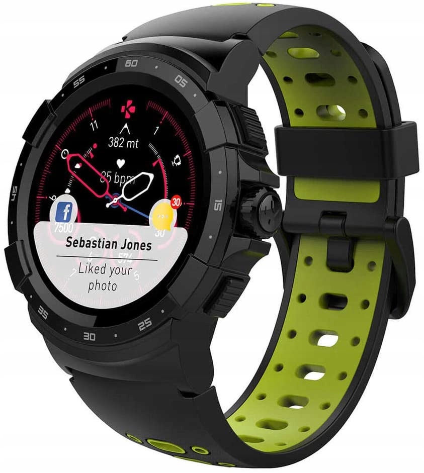 SMARTWATCH ZESPORT2 MYKRONOZ CZARNY LIMONKA
