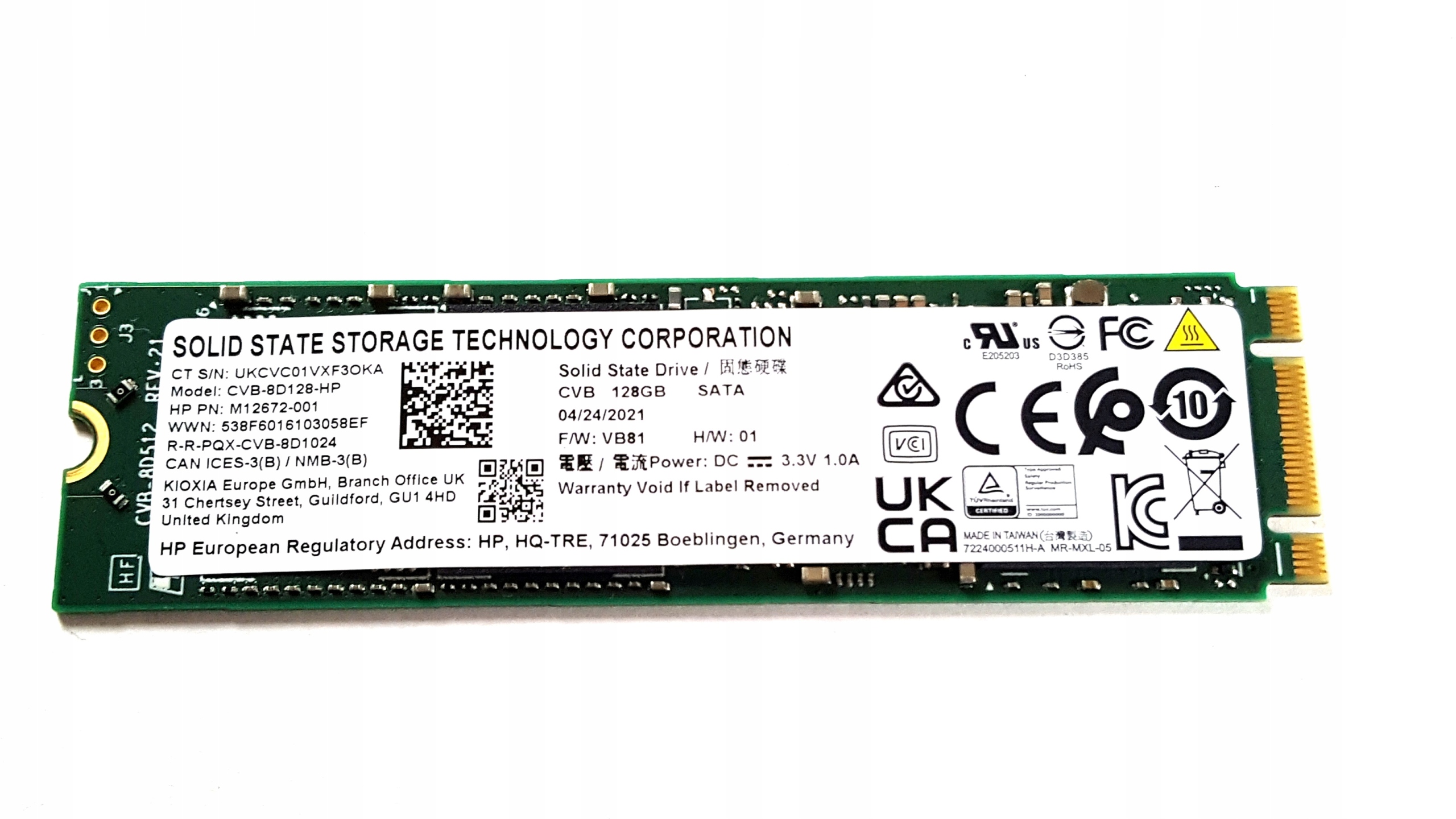 DYSK SSD M.2 HP SOLID STATE STORAGE M.2 128GB