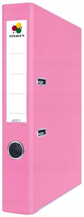 SEGREGATOR OFFICE A4 75 MM Z OKUCIEM RÓŻOWY