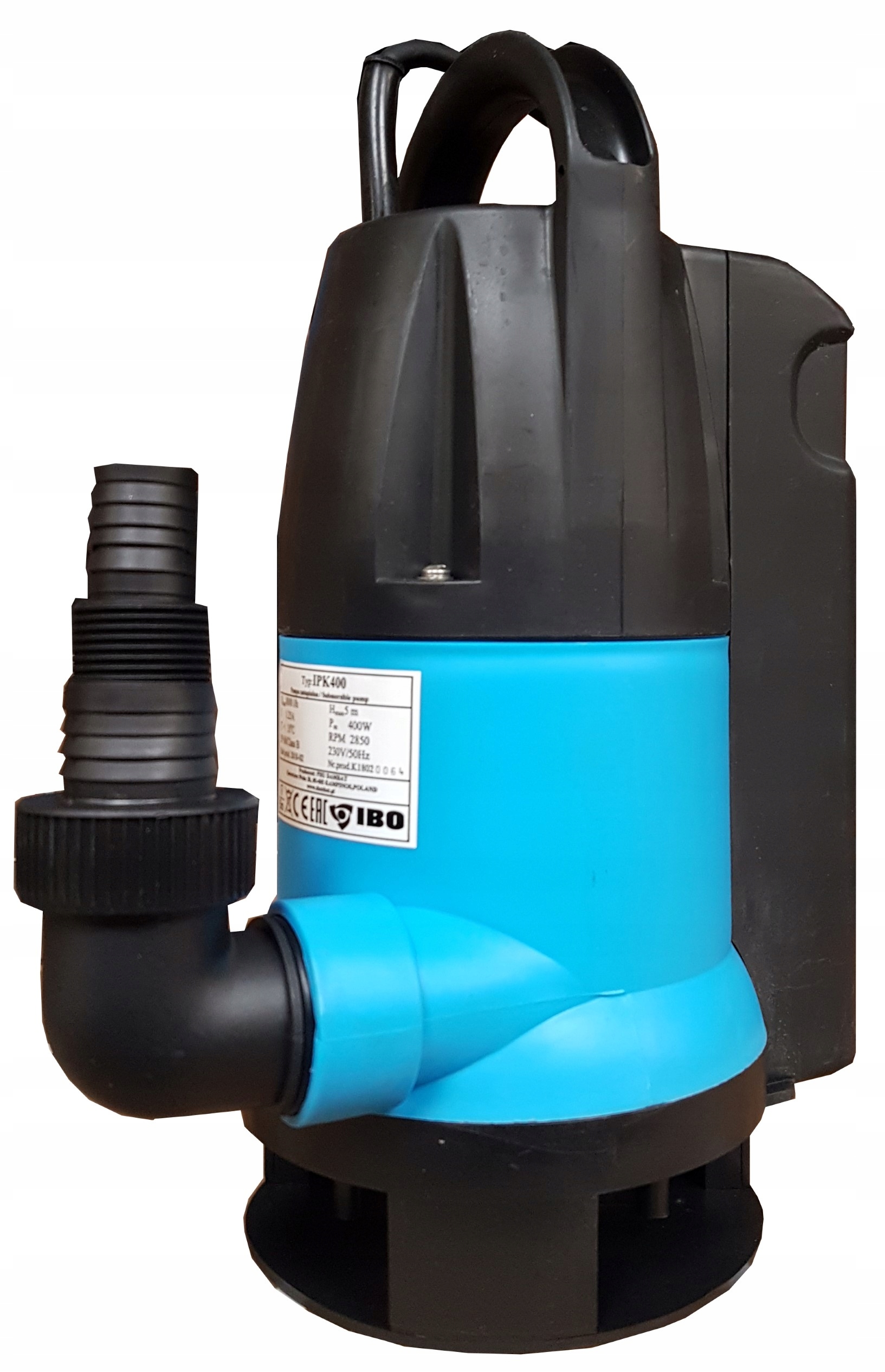 Pompa zatapialna IPK 400 IBO 125L/min Wąska Pływak AUTO I MANUAL Producent IBO