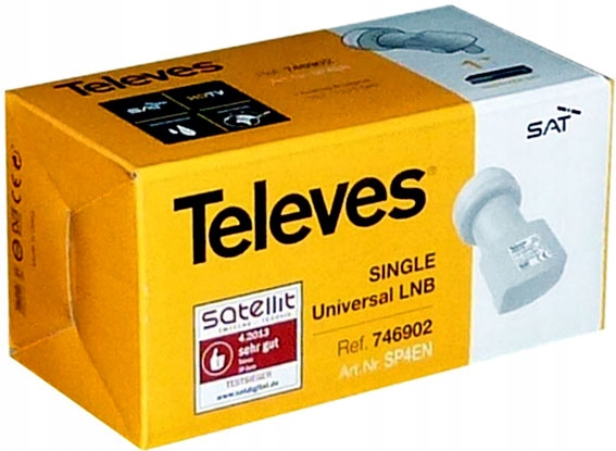KONWERTER TELEVES SINGLE 0,3dB SZARY KRAKÓW Kod producenta 746902
