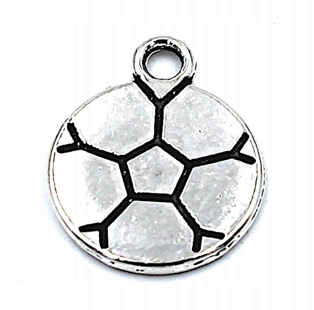 Zawieszka charms metalowa Piłka 14x18mm 1szt