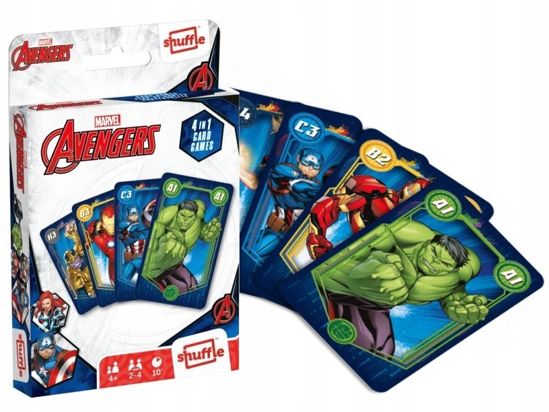 

Marvel Avengers Karty 4W1 zestaw 4 gier