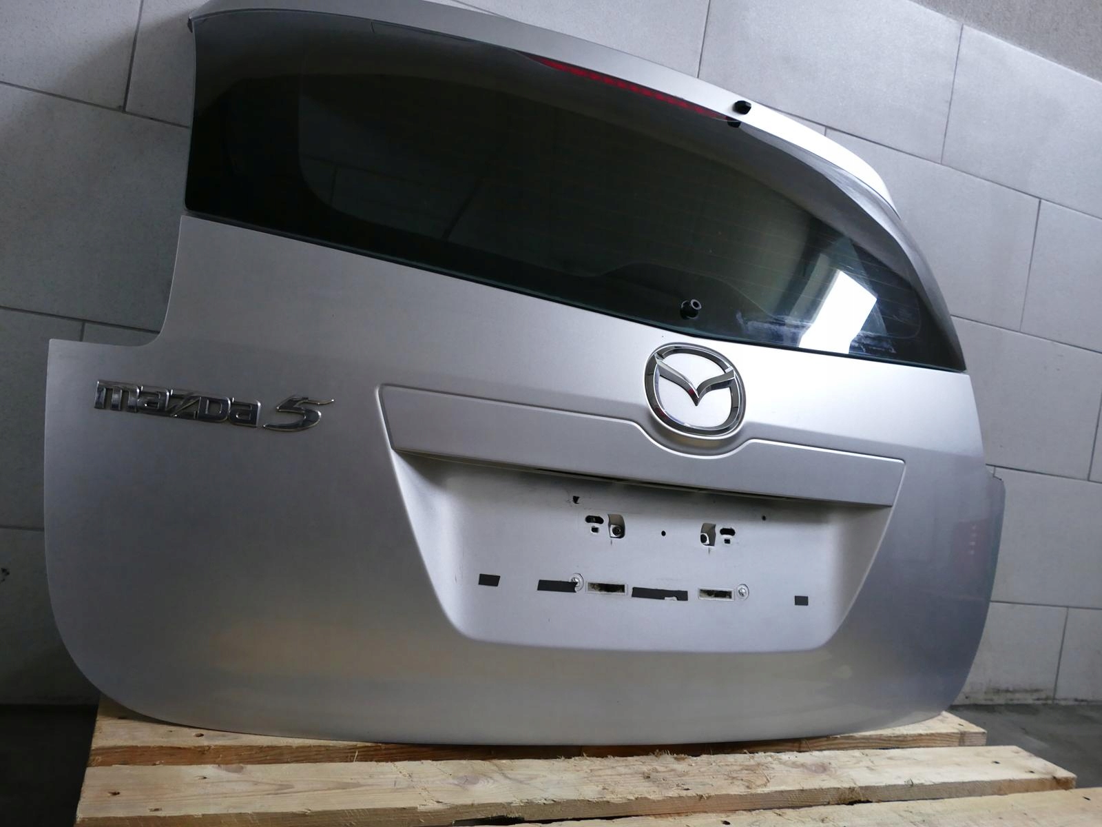 MAZDA 5 trunk door boot rear part SREBRNA 22V 07r