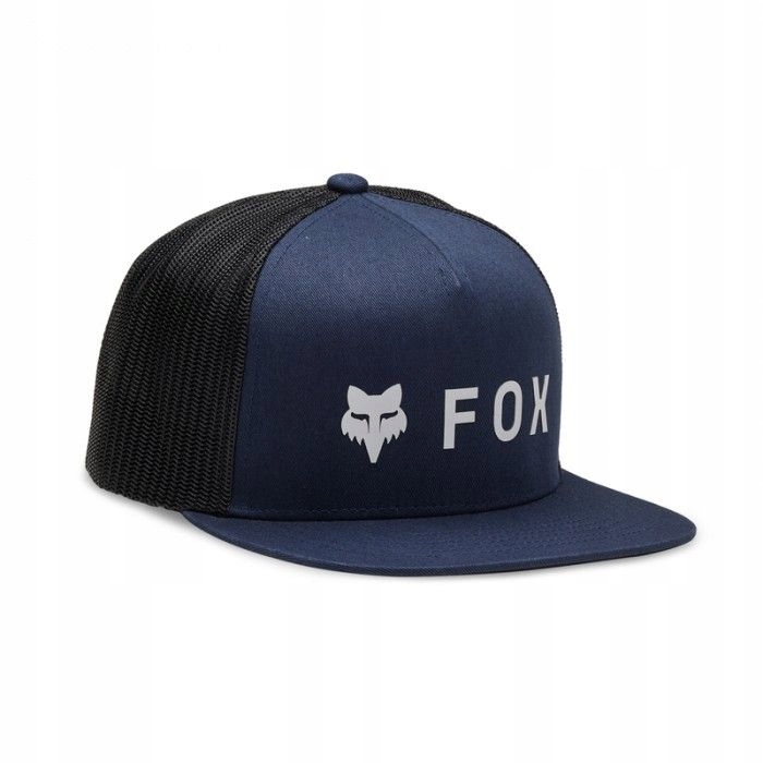 Przewiewna Czapka rowerowa z daszkiem Fox Absolute Mesh Snapback Granatowa