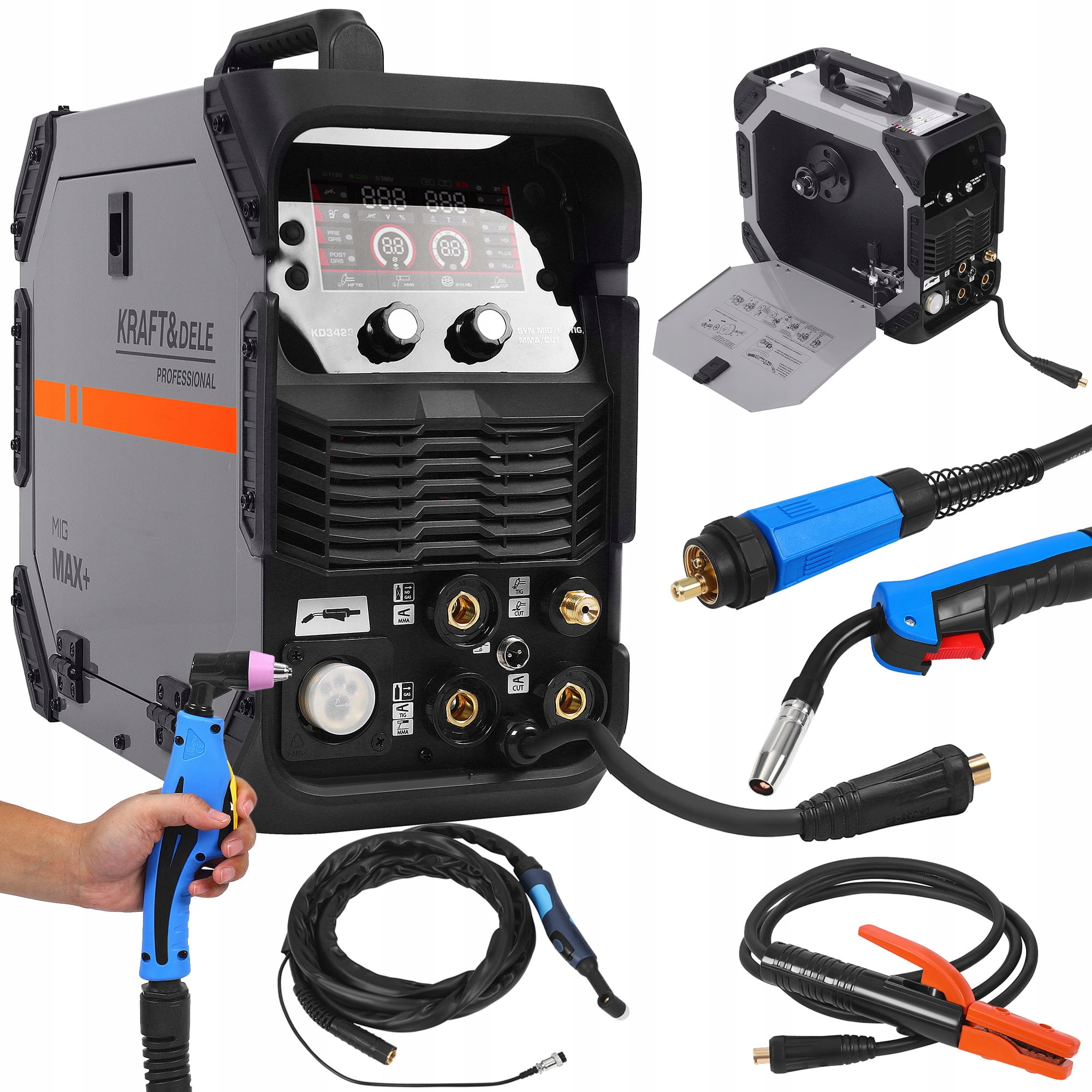 Spawarka Inwertorowa Mig/mag Tig Mma Plazma 5W1 255A 230V Igbt