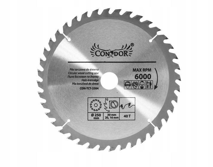 

Piła Tarczowa Do Drewna Tarcza Widiowa 250x30 40T