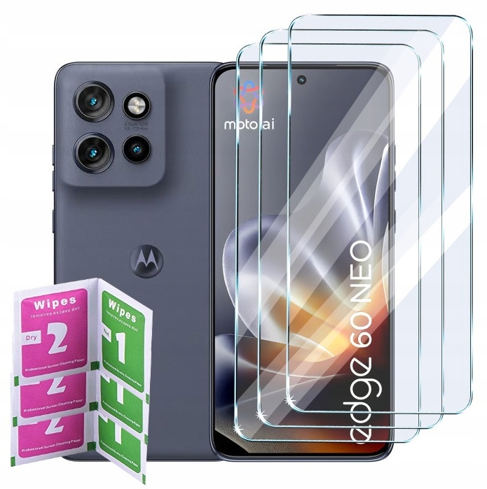 3X Szkło Hartowane Szybka Na Wyświetlacz Do Motorola Edge 60 Neo