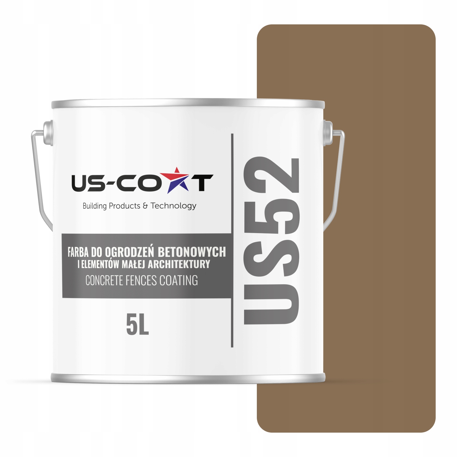 Farba Na Betón Na Maľovanie Plotov Betónová Farba Kakaová F545 5L