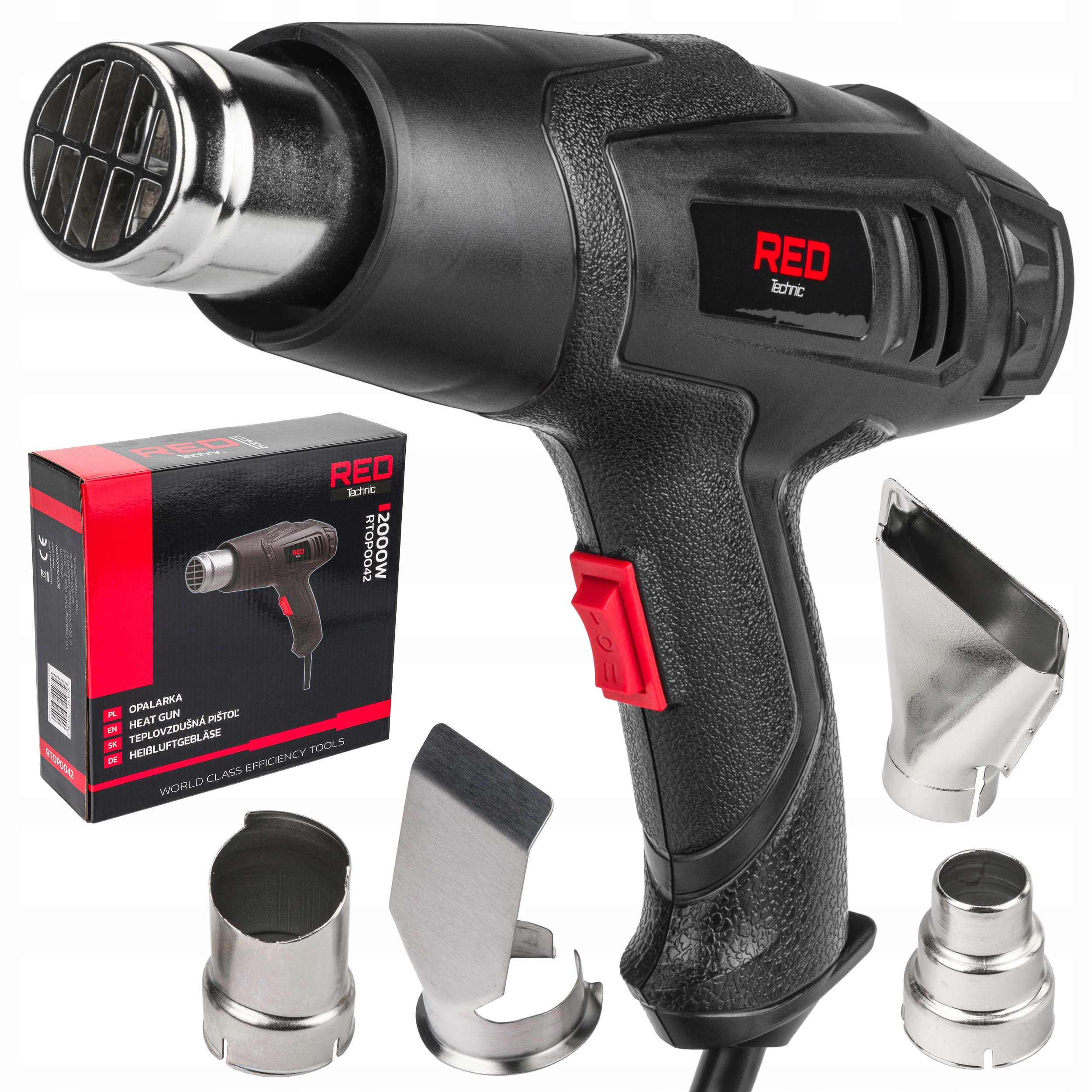 Opalarka RED TECHNIC 2000 W 230 V 600 °C