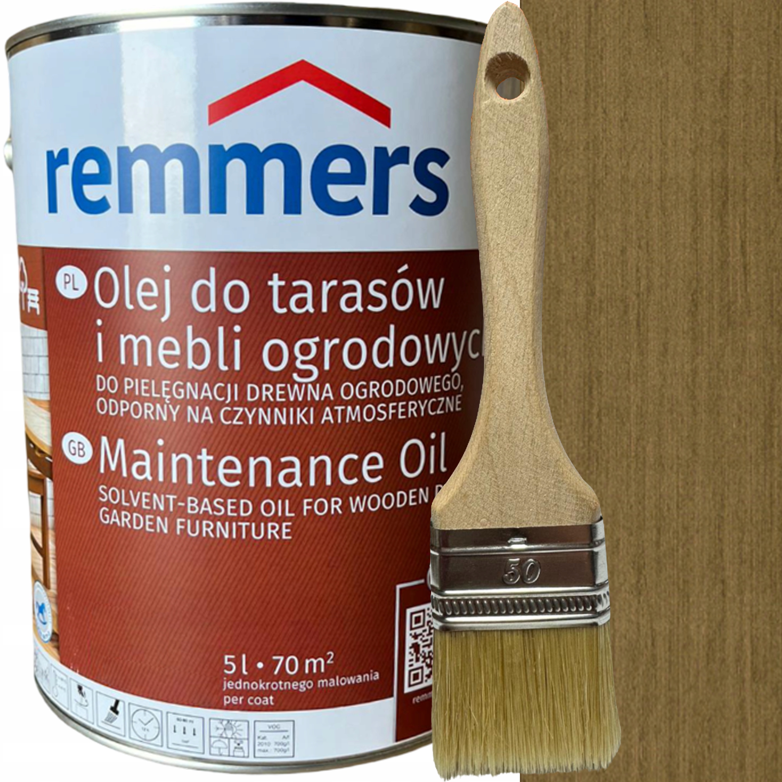 Remmers olej do tarasów drewna tarasu 10L Glinka Mat