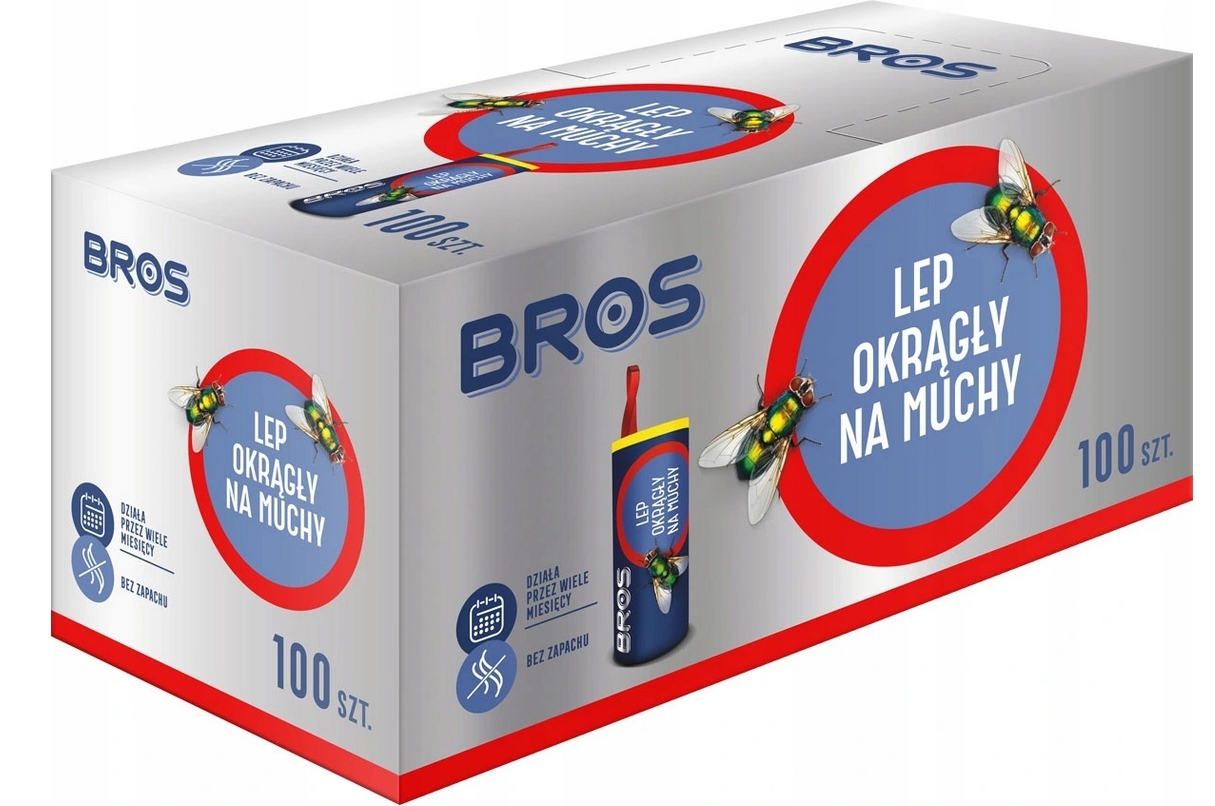 

Lep Okrągły Na Muchy 100szt Bros Much Lepy