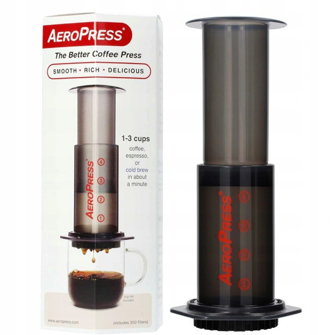 Aeropress AEROBIE - zaparzacz do kawy z filtrami