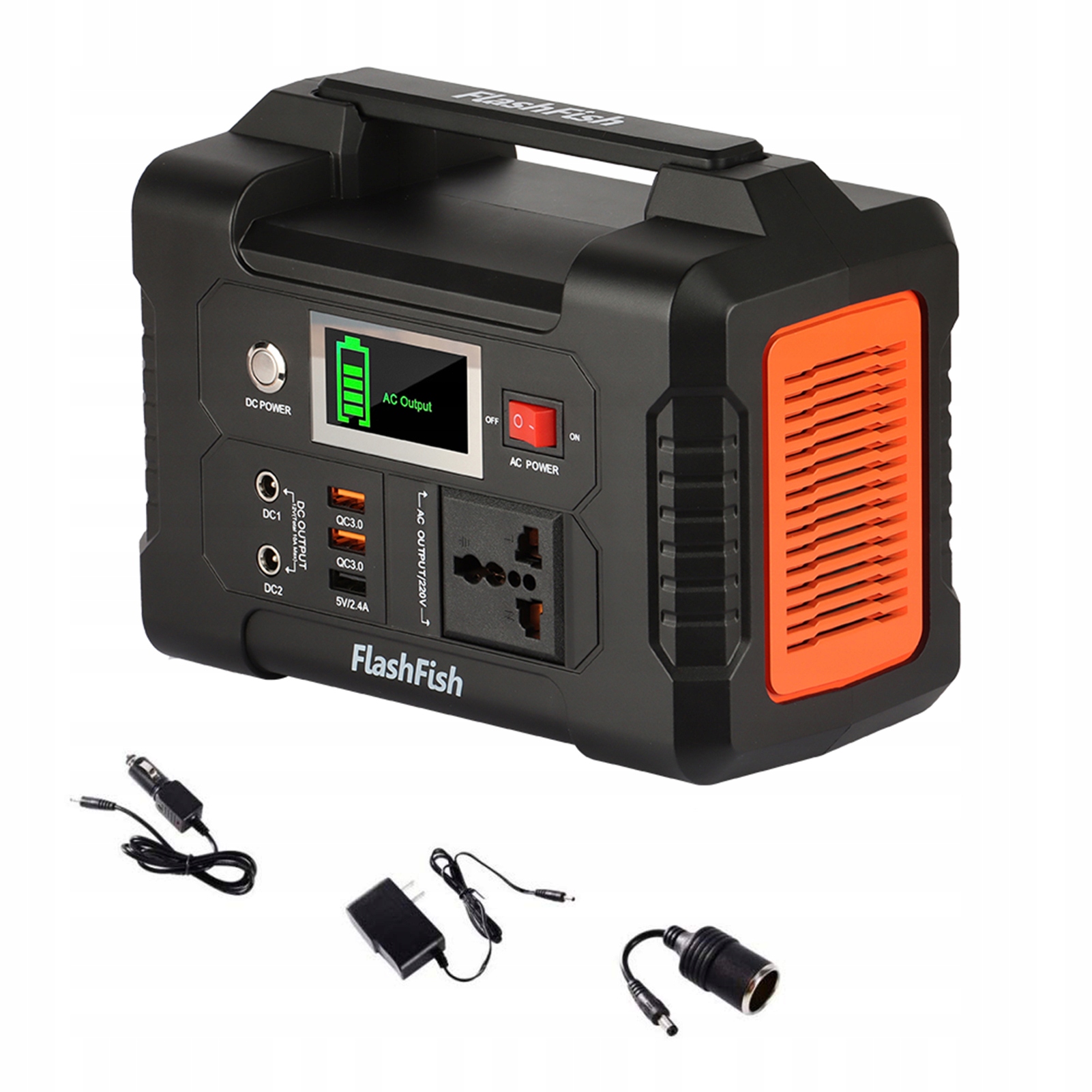 Flashfish E200 Power Bank, 40800 mAh, 200W USB przenośna ładowarka